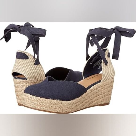 (61-3731) Amazon Essentials Women's Mid Wedge Espadrille Sz 5.5 - Picture 3 of 9